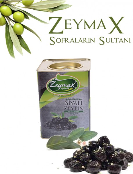 İri Siyah Süper 290-320 Kalibreli Uzun Zeytin 4 Kg.