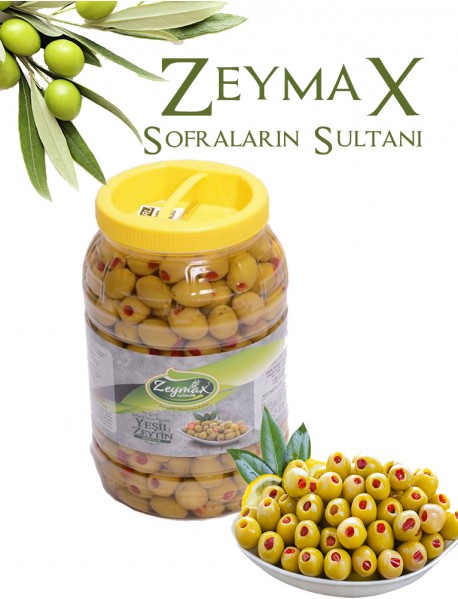 Biberli Yeşil Zeytin