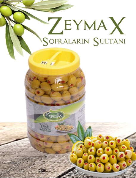 Biberli Yeşil Zeytin