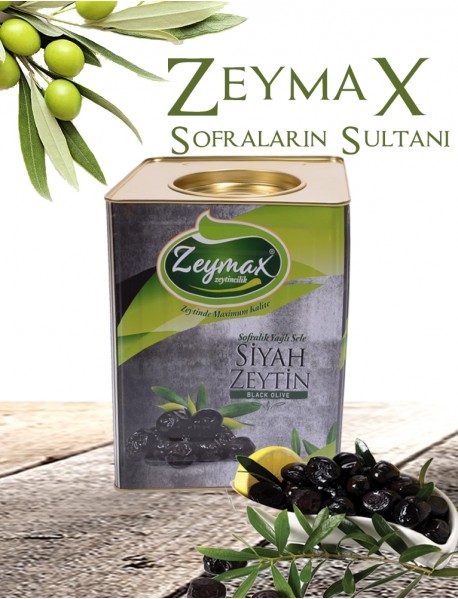 İri 250-280 Kalibreli  Siyah Zeytin  10 Kg.