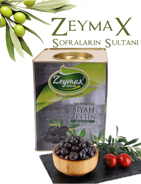 İri 250-280 Kalibreli  Siyah Zeytin  10 Kg.