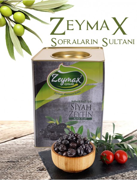 İri 250-280 Kalibreli  Siyah Zeytin  10 Kg.