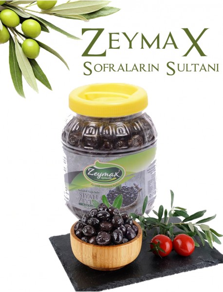 İri Siyah 250-280 Kalibreli Özel Zeytin 1 Kg.